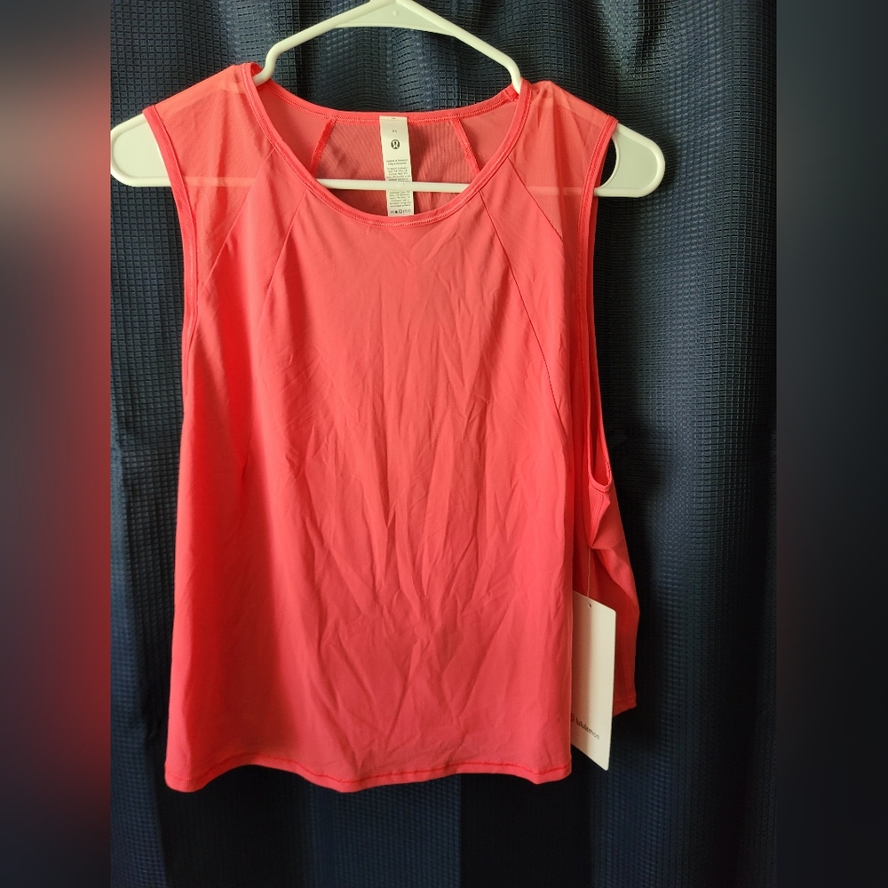 Lululemon Sculpt Cropped Tank Top Pleated
